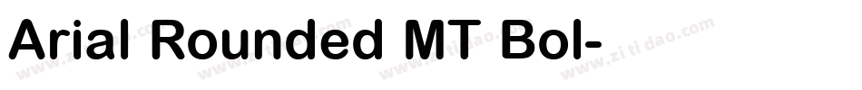Arial Rounded MT Bol字体转换